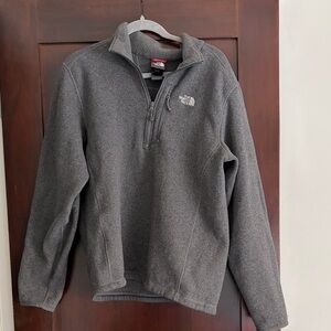 The North Face Men's Dark Gray Quarter-Zip Fleece Pullover